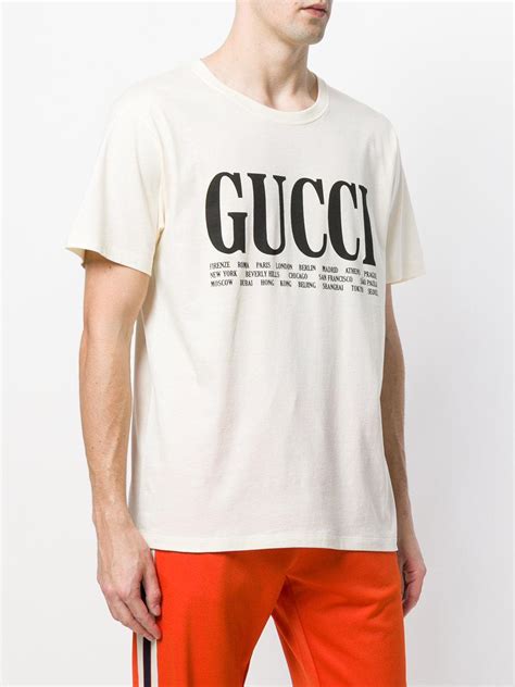 gucci cities t shirt men|Gucci t shirt men small.